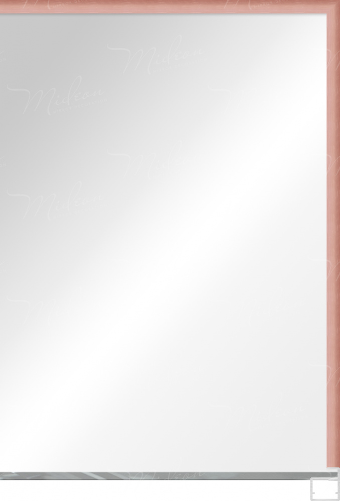 Зеркало в алюминиевой раме 08 «Премиум Розовое золото»